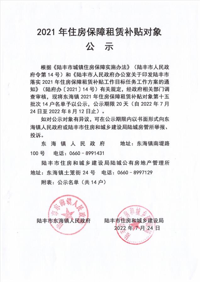 2021年住房保障租賃補(bǔ)貼對(duì)象公示（東海）14戶(hù)（第十五批）.jpg