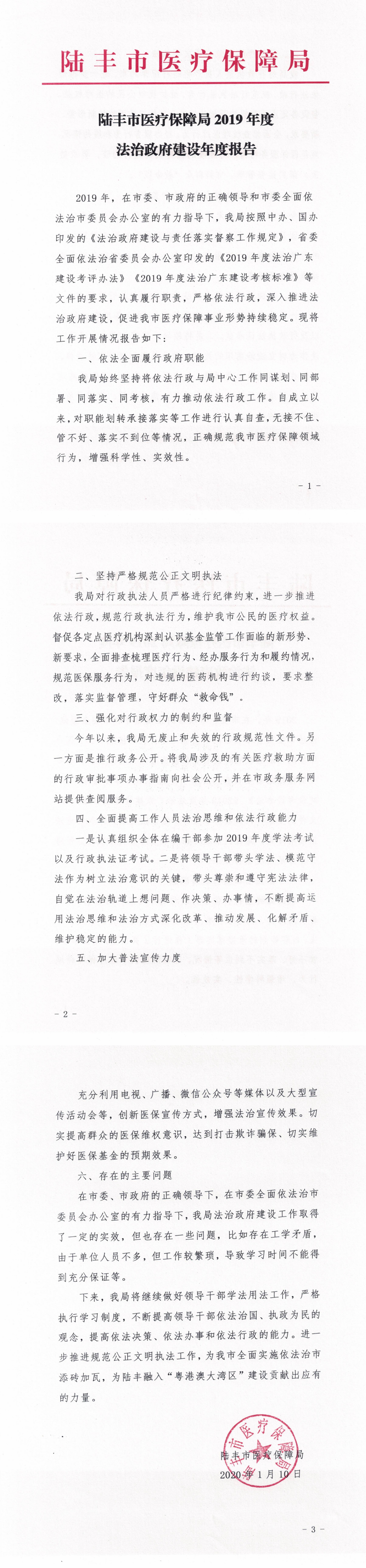 陸豐市醫(yī)療保障局2019年度法治政府建設(shè)年度報告_0.png