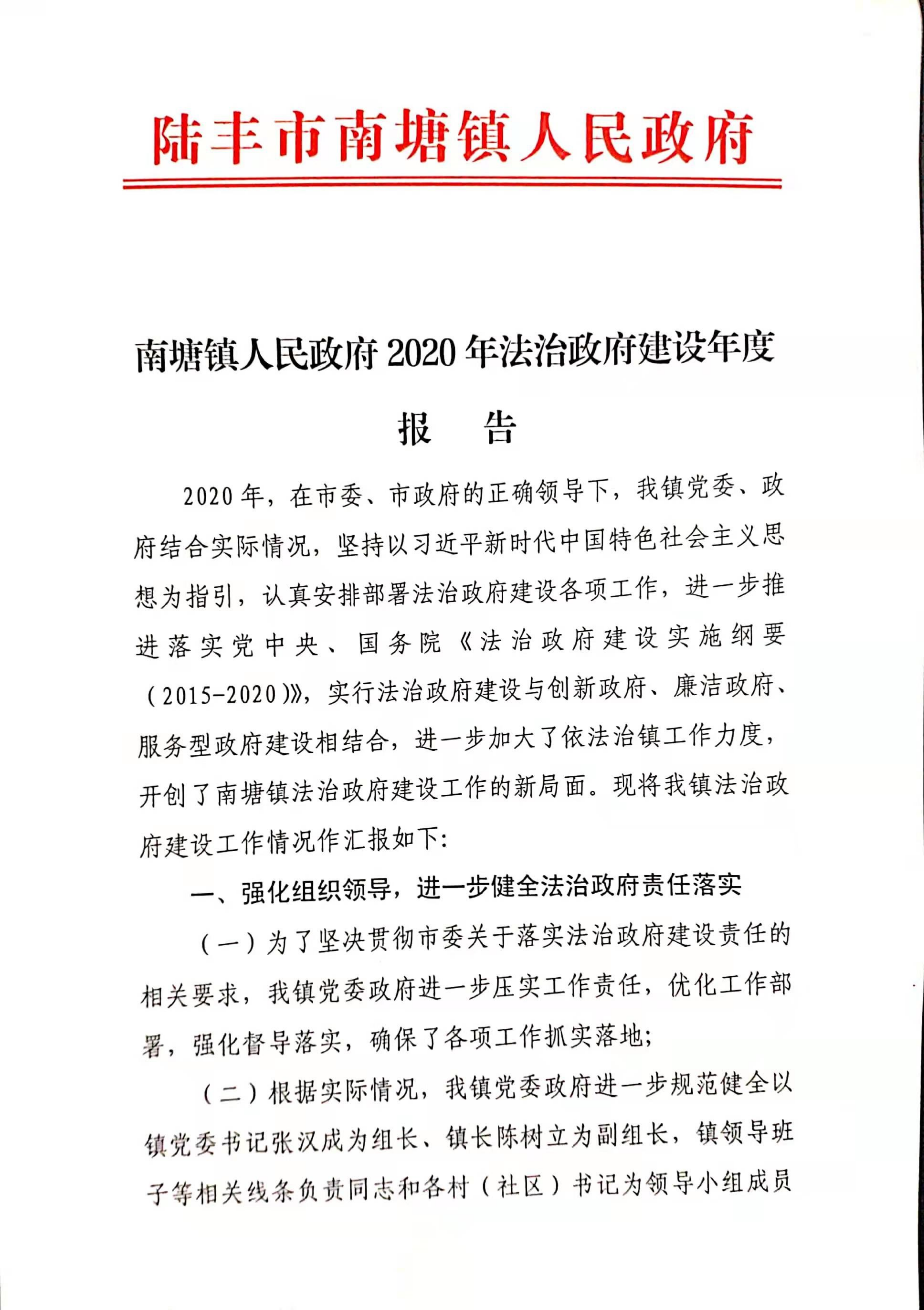 南塘鎮(zhèn)人民政府2020年度法治政府建設(shè)年度報(bào)告_00.png
